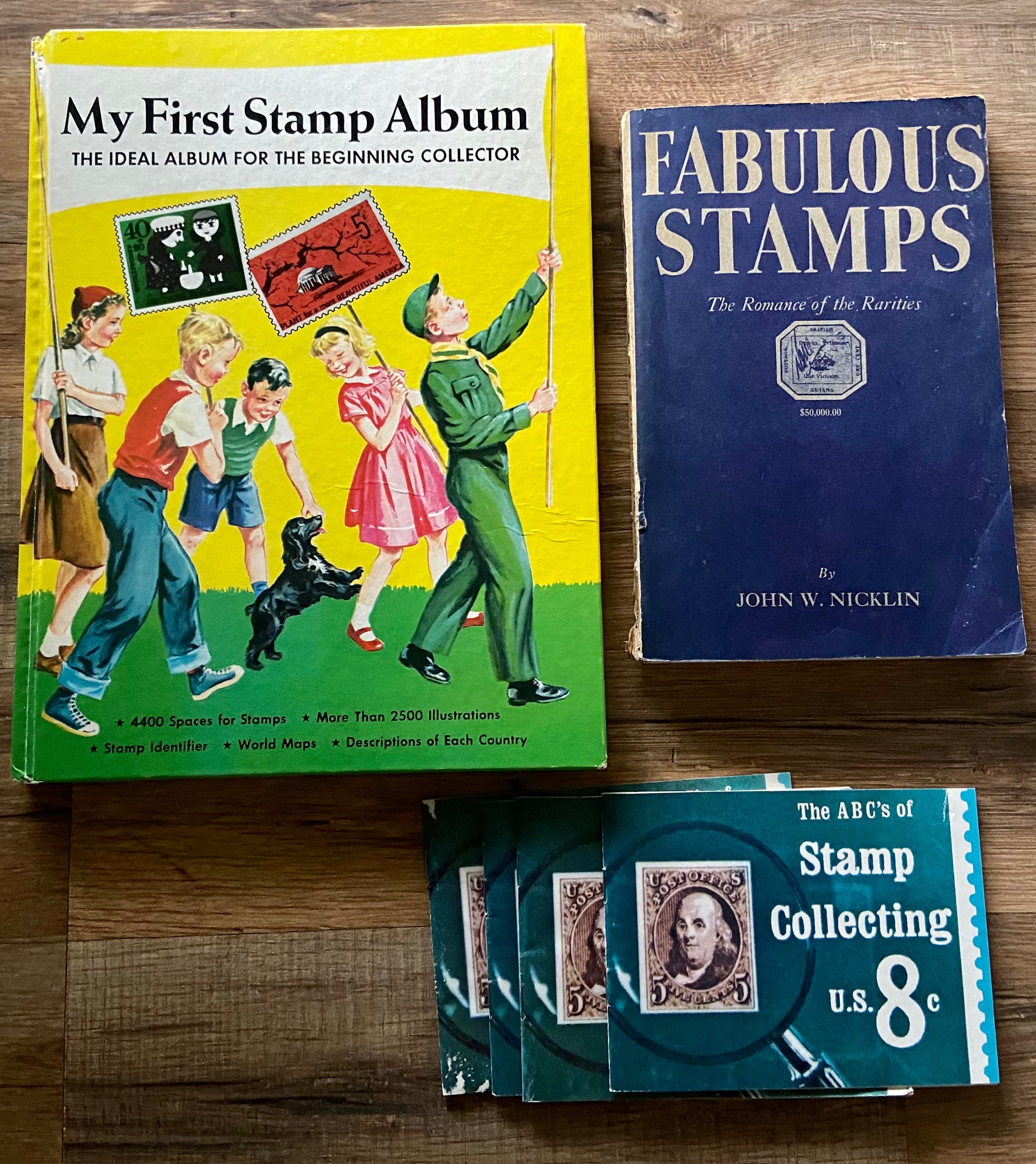 My first stamp collecting book: Stamp collecting album for kids