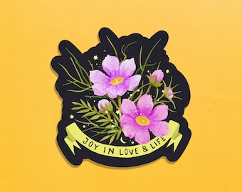 Cosmos : The Joy in Love and Life Sticker