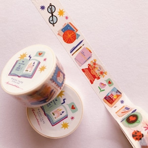 Books and Letters Washi Tape