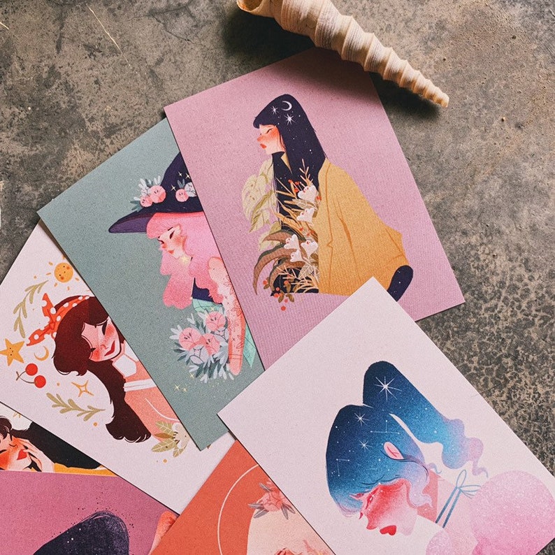 GIRL SERIES \u2022 A6 Art Print