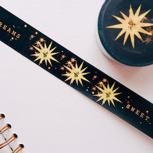 Sweet Dreams Washi Tape | Gold Foiled