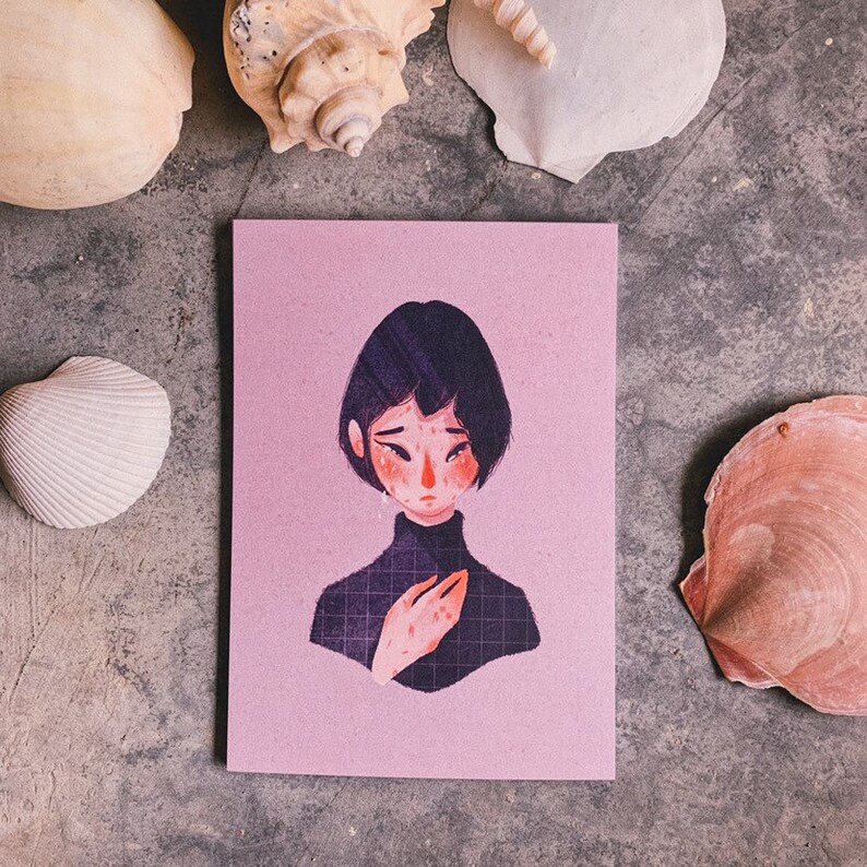 GIRL SERIES \u2022 A6 Art Print