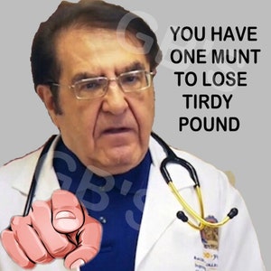 Kitchen Refrigerator Magnet-One Munt To Lose Tirdy Pound Nowism