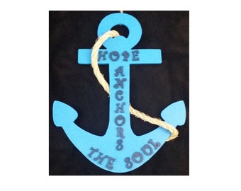 Coastal Decor "Hope Anchors The Soul"  Anchor Nautical Wall Decor
