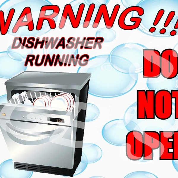Dishwasher Sign Etsy