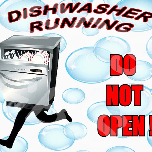 Dishwasher Running Novelty Magnet