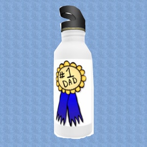 Number 1 Specialty Water Bottle for Dad -Can Be Personalized