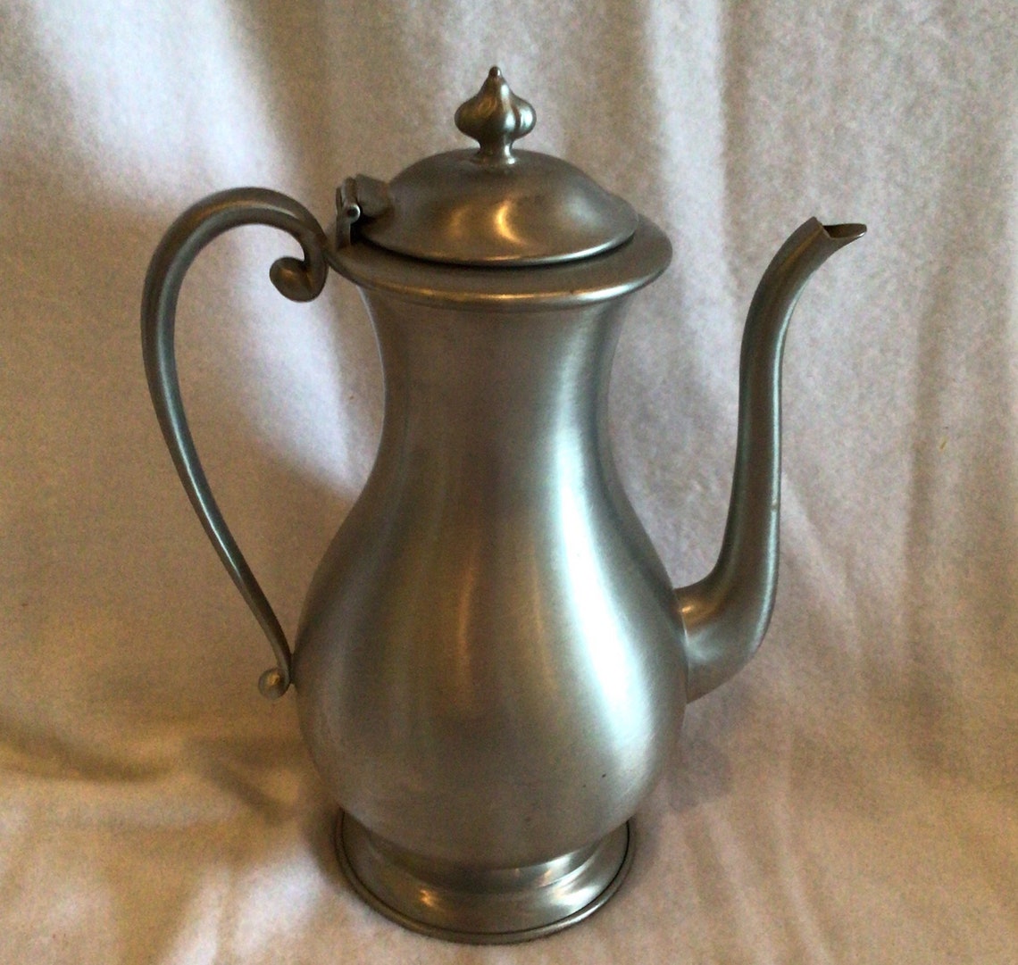 Coffee/tea Pot Kirk Stieff Pewter 602 With Hinged Etsy