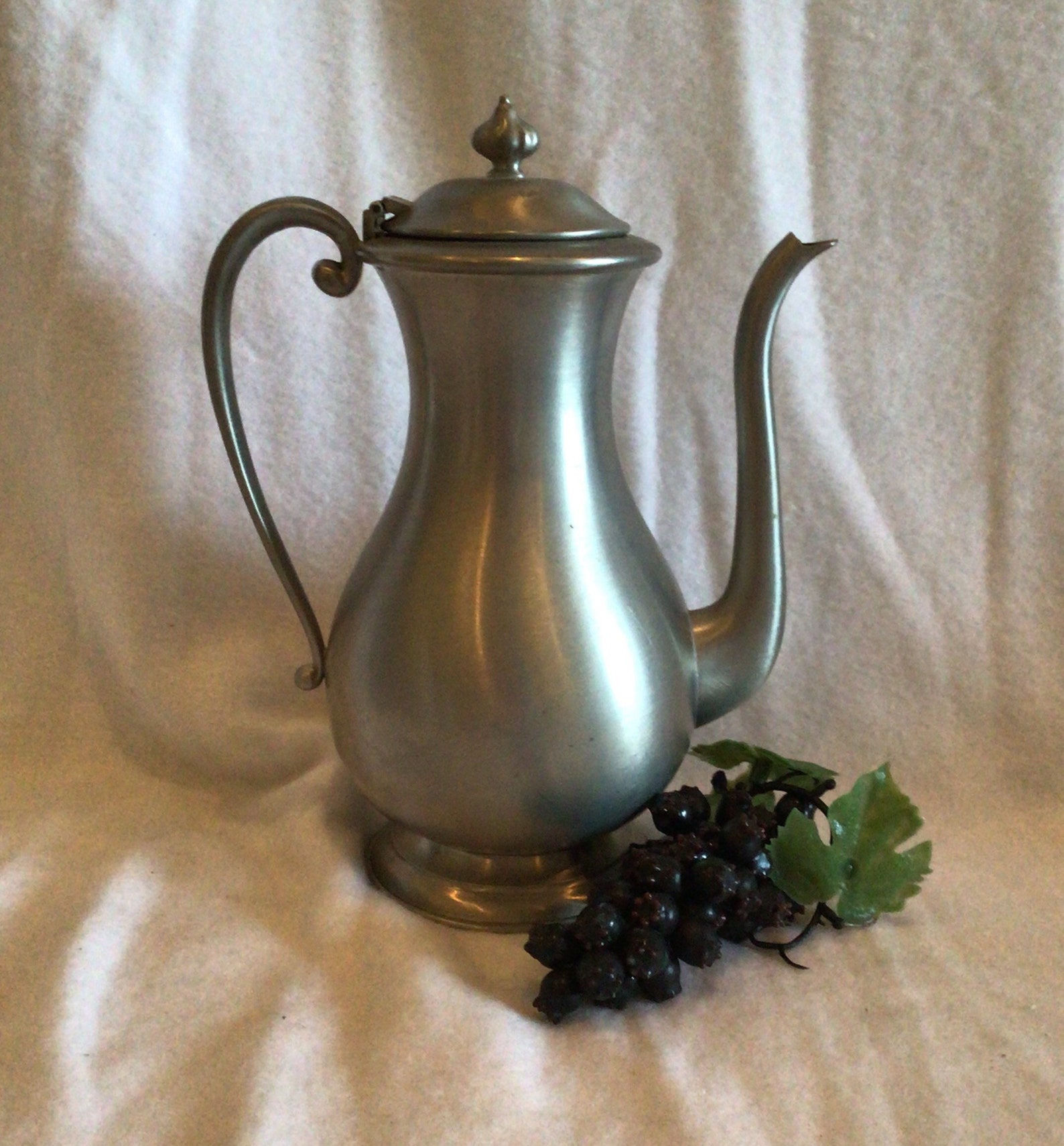 Vintage Kirk Stieff Pewter Coffee/Tea Pot 602 with Hinged Etsy