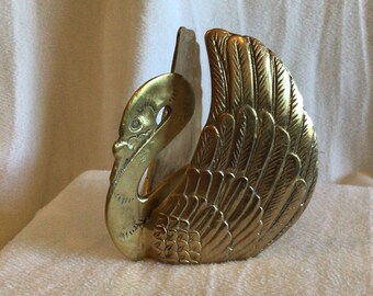 Brass Swan- Vintage