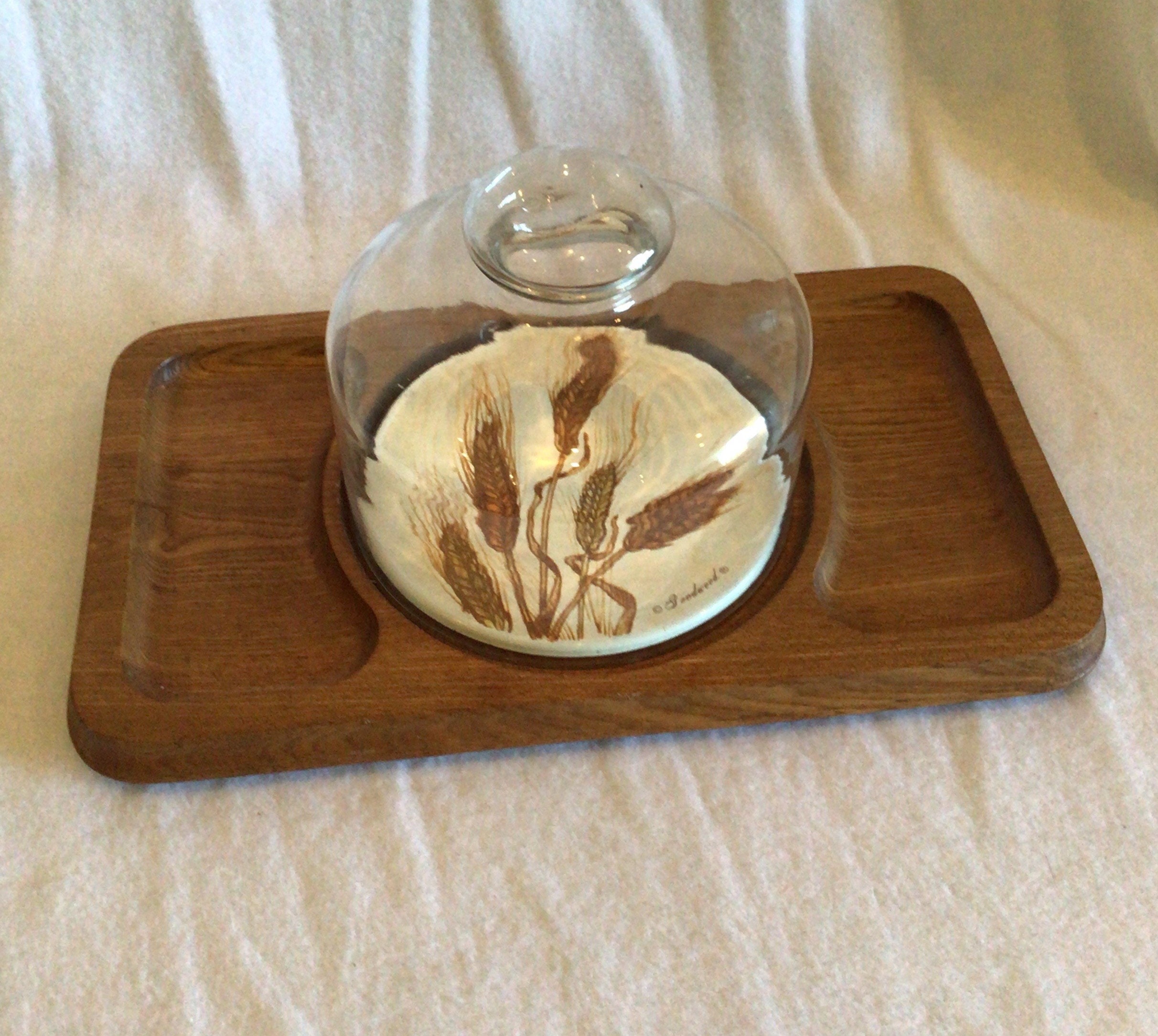 Retro Goodwood Cheese Tray with Glass Dome Appetizer Tray Etsy