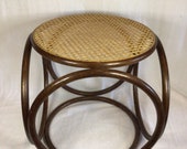 Footstool Ottoman- Bentwood- Thonet Style- Vintage