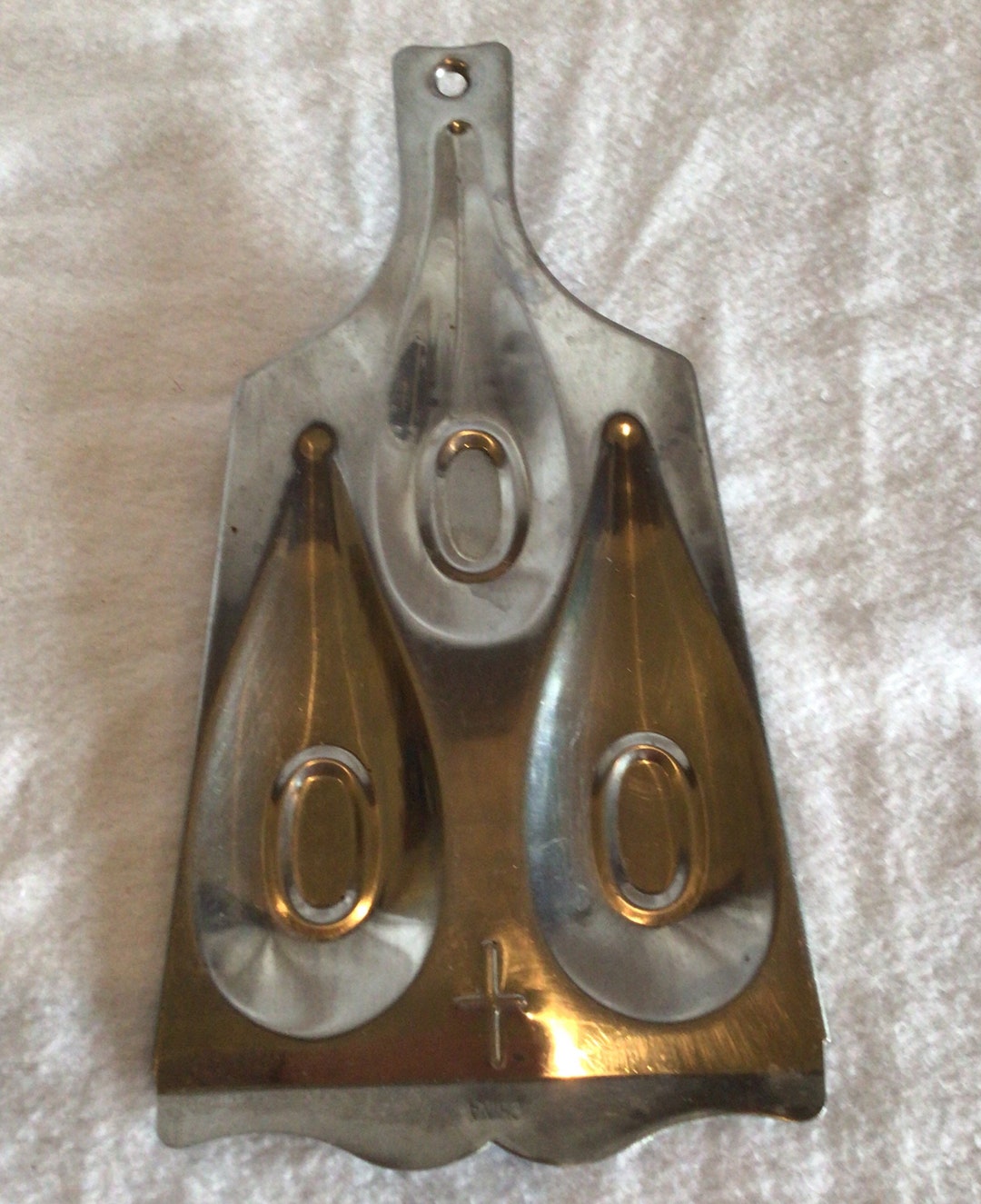 Spoon Rest Silvertone Metal 3 Spoon Holder for Stove Etsy