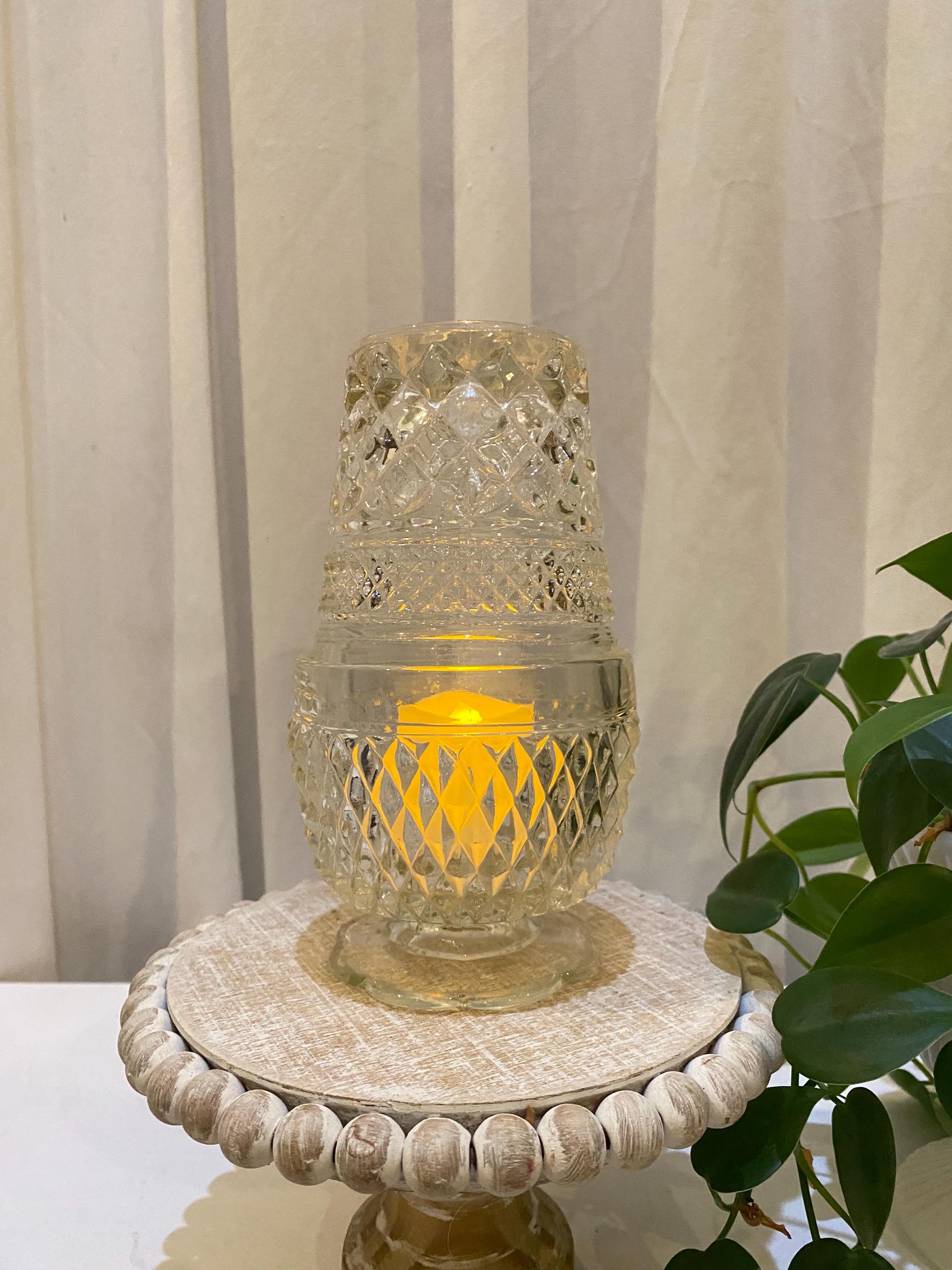 Vintage Indiana Glass Fairy Lamps - Etsy
