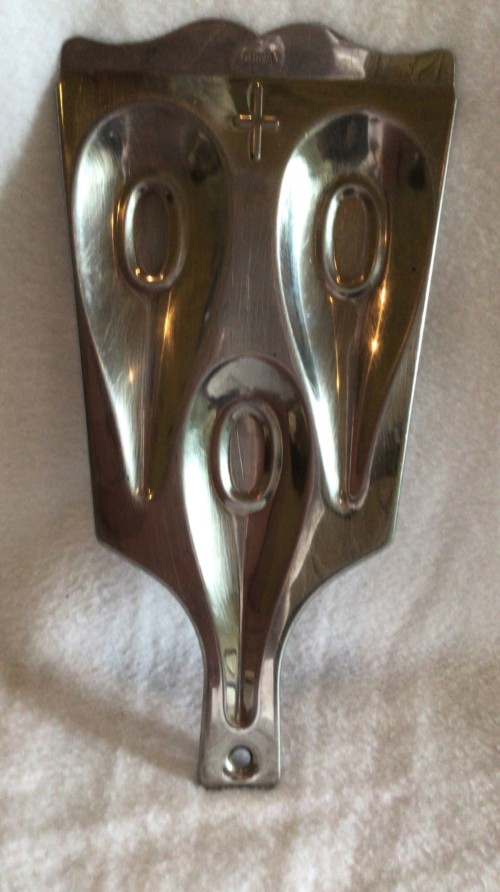 Spoon Rest Silvertone Metal 3 Spoon Holder for Stove Etsy