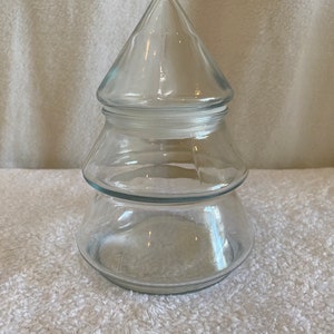 Anchor hocking christmas tree candy jar