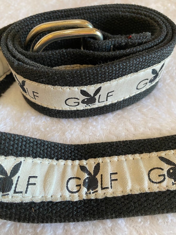 Vintage Playboy Golf Belt - D-Ring Web Belt - RARE - image 6