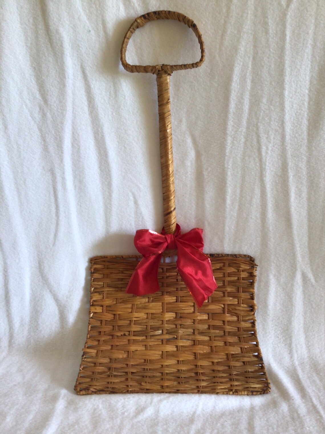 Vintage Wicker Snow Shovel Door Hanger Etsy