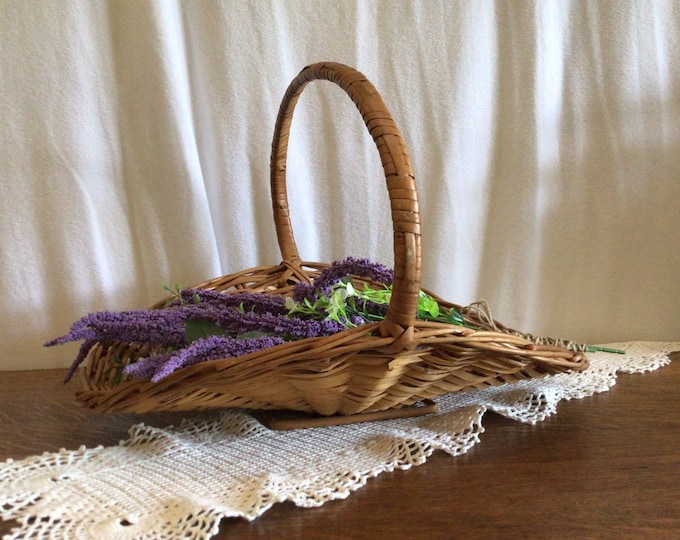 Gathering Basket Extra Large Floor Basket Large Centerpiece Vintage Etsy