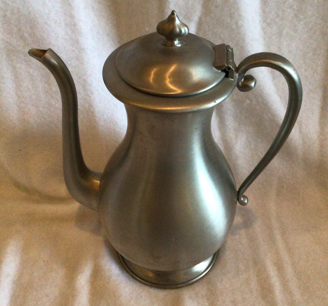 Coffee/tea Pot Kirk Stieff Pewter 602 With Hinged Etsy