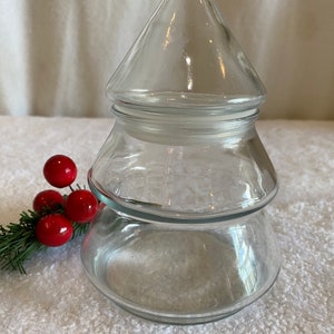 Anchor hocking christmas tree candy jar