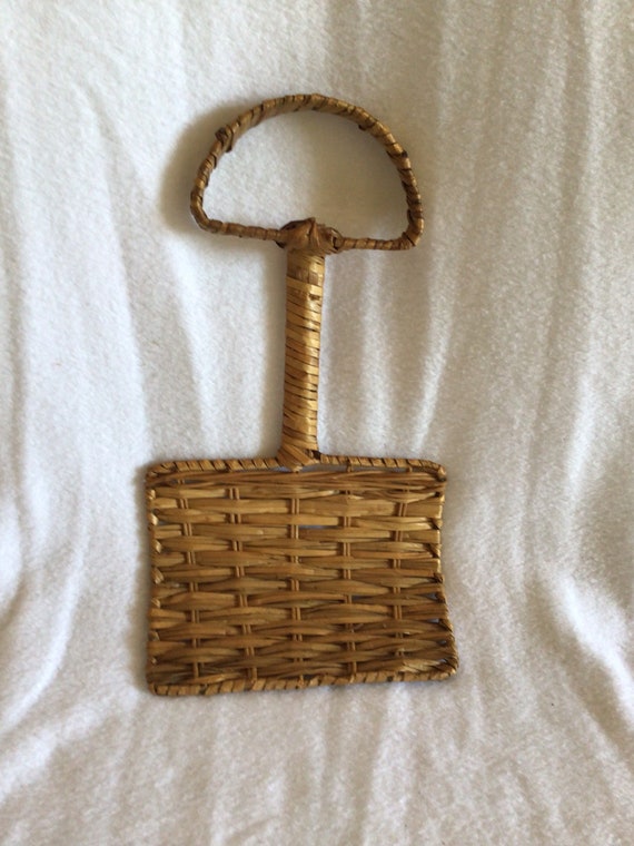 Colgador de puerta de pala de nieve de mimbre Vintage Etsy Espa a