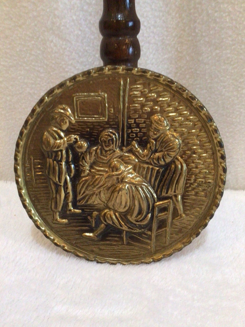 Brass Bed Warmer Tavern/pub Scene Made in England Vintage Etsy