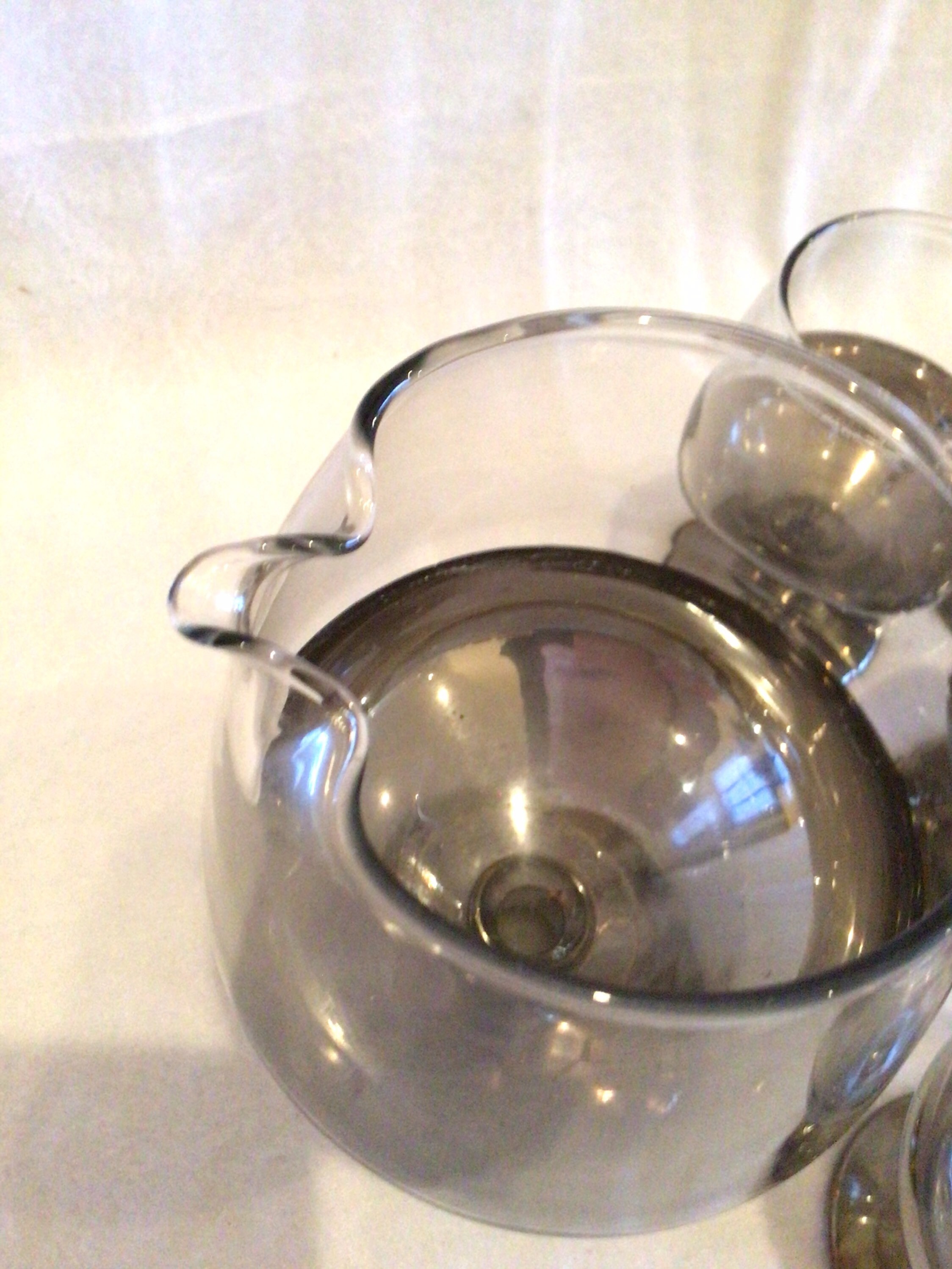 Vintage Brandy Warmer with 5 Snifters with Chrome Details Etsy