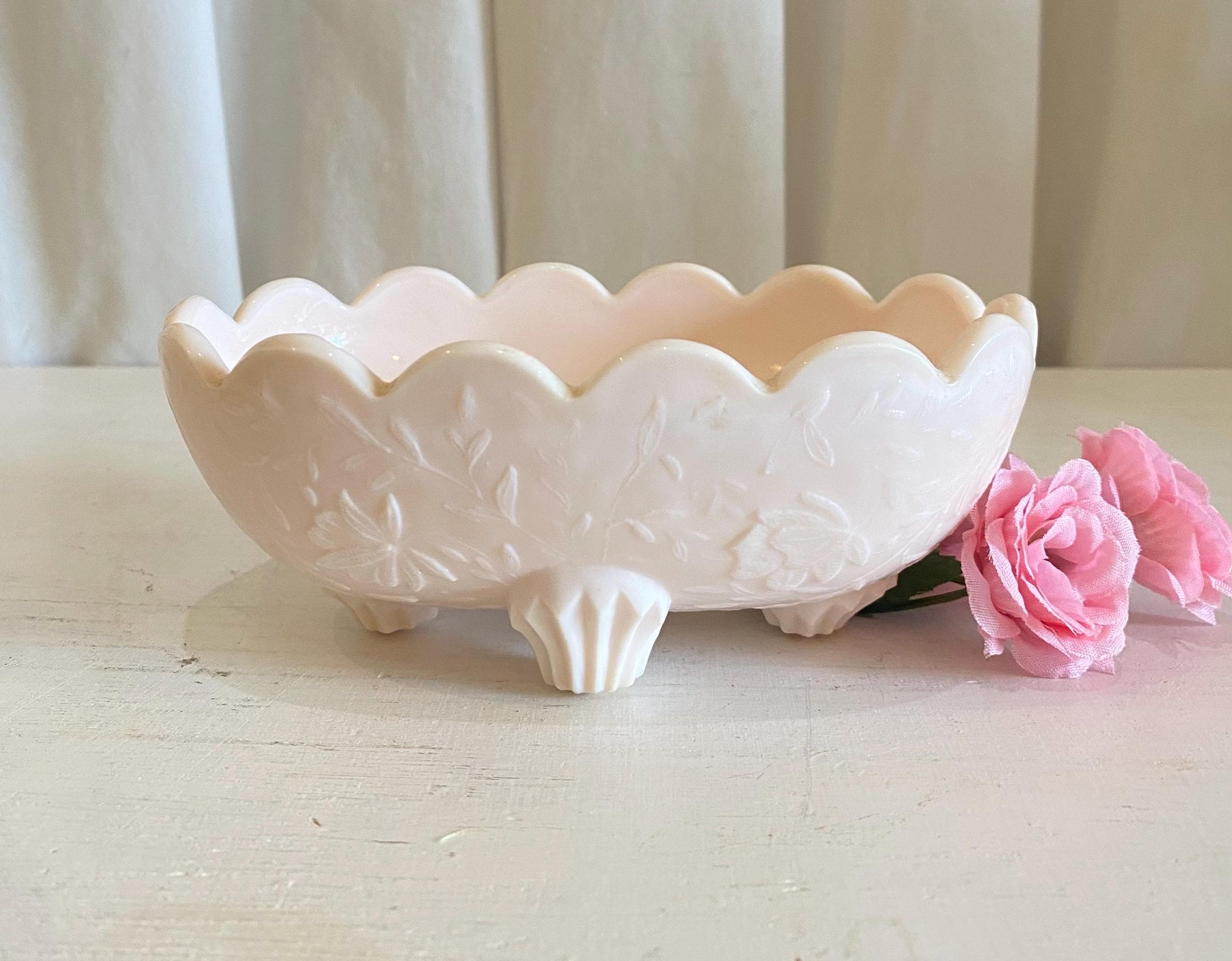 Jeannette Shell Pink Milk Glass - Etsy
