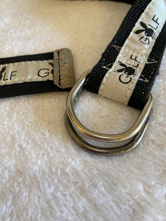 Vintage Playboy Golf Belt - D-Ring Web Belt - RARE - image 9