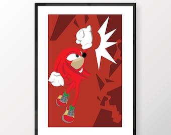 Sega- Knuckles The Echidna Print
