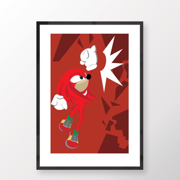 Sega- Knuckles The Echidna Print