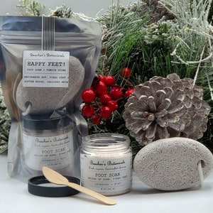 HAPPY FEET! gift set | foot soak + pumice stone | valentine&#39;s day gift | sore tired feet