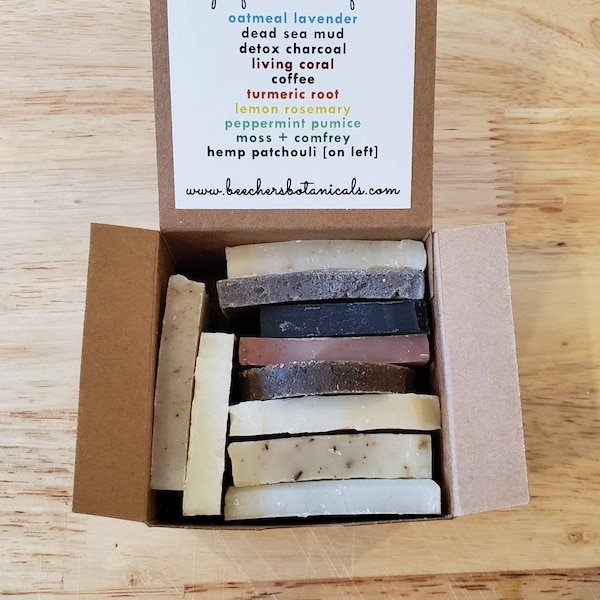 ORGANIC SOAP GIFT set | vegan soap sampler | zero waste skincare beauty