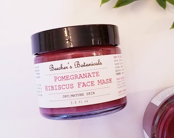 face mask | mature skin | pomegranate hibiscus | skinfood hydrating mask | organic vegan natural zero waste