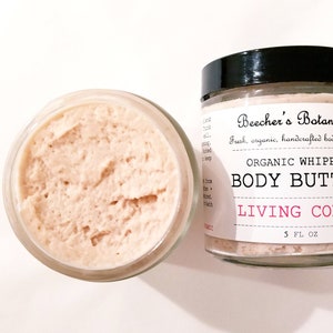 LIVING CORAL whipped body butter | vegan + organic | tropical + skin softening | beach scent