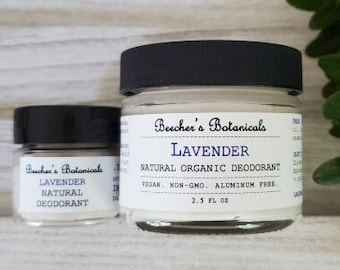 LAVENDER DEODORANT cream | organic, vegan, all natural, zero waste, women, men, homemade, baking soda