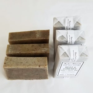 MOSS | patchouli cedarwood soap | organic natural homemade | vegan zero waste cleanser