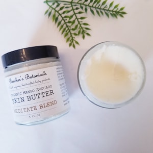 FRANKINCENSE AND MYRRH organic skin butter + face cream | handmade vegan zero waste moisturizer