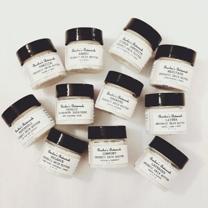 all natural mini deodorant cream SAMPLES | travel trial size | organic, vegan, women, men, baking soda, homemade