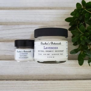 LAVENDER DEODORANT cream | organic, vegan, all natural, zero waste, women, men, homemade, baking soda