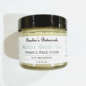 CREMA FACIAL / hidratante facial matcha + crema para ojos / maquillaje orgánico vegano cero residuos