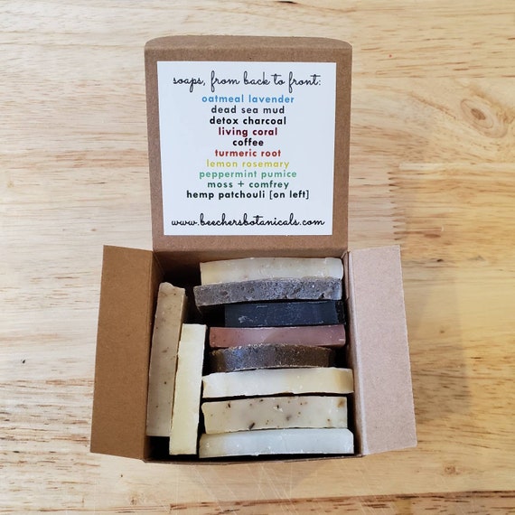ORGANIC SOAP GIFT set | vegan soap sampler | zero waste skincare beauty
