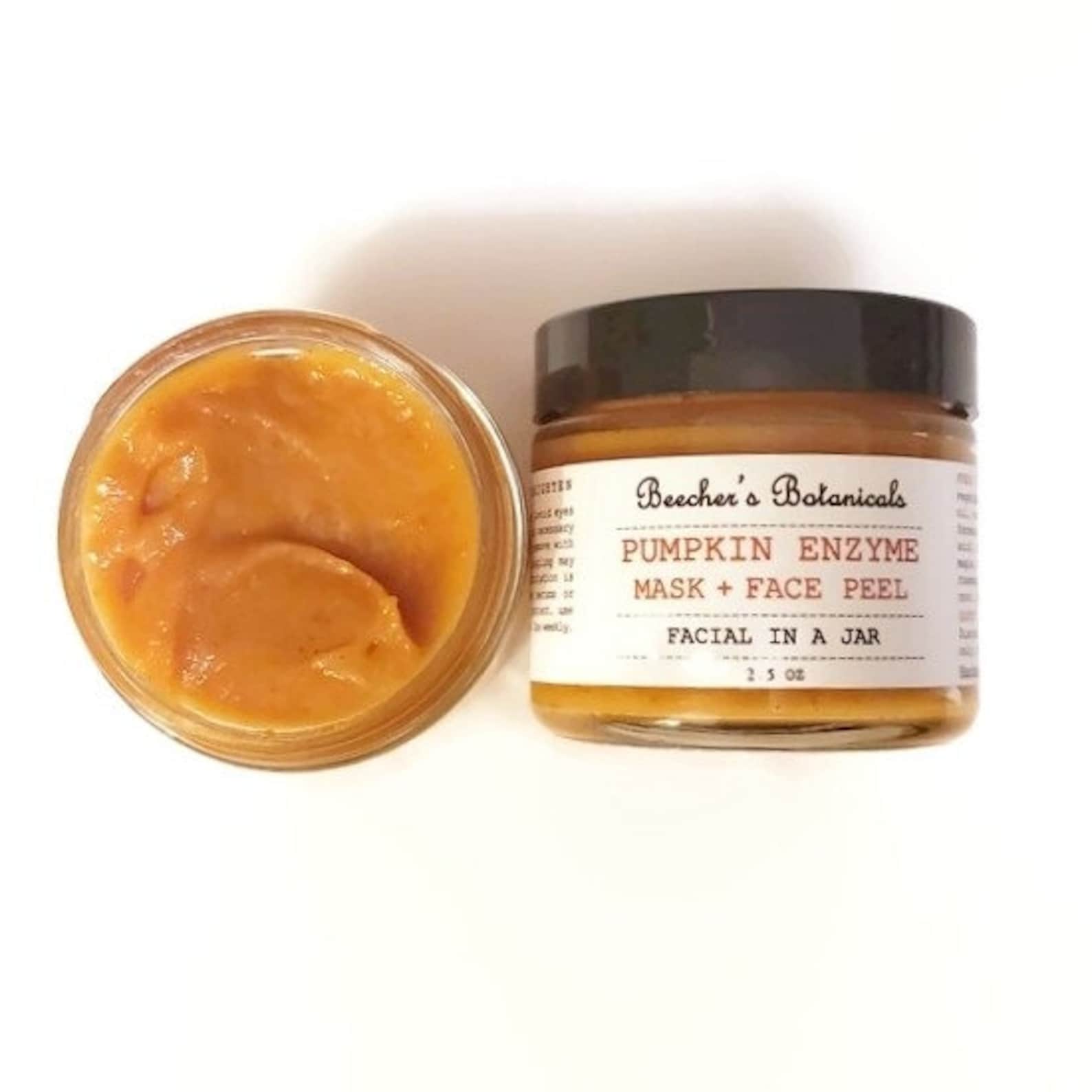 Pumpkin Enzyme Face Mask Peel Glycolic Acid Organic Etsy