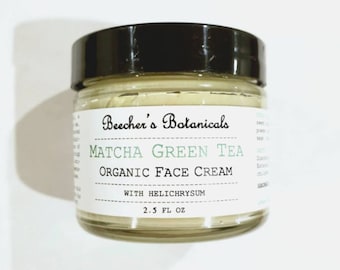 FACE CREAM | matcha facial moisturizer + eye cream | organic vegan zero waste makeup