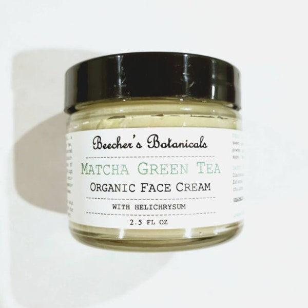 FACE CREAM | matcha facial moisturizer + eye cream | organic vegan zero waste makeup