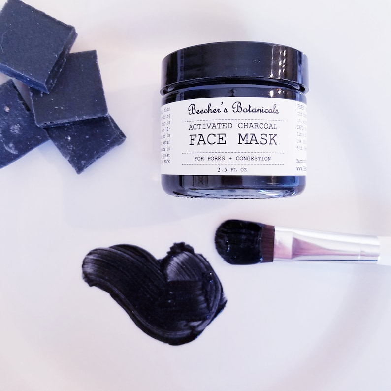ACTIVATED CHARCOAL Face Mask Oily Skin Acne Organic Vegan Etsy