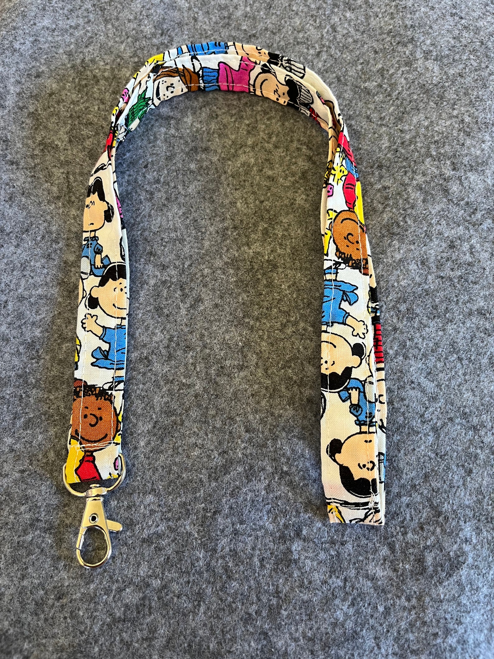 Custom Made Snoopy Comic Strip Lanyard, Peanuts Lanyard, Peanuts Comic ...