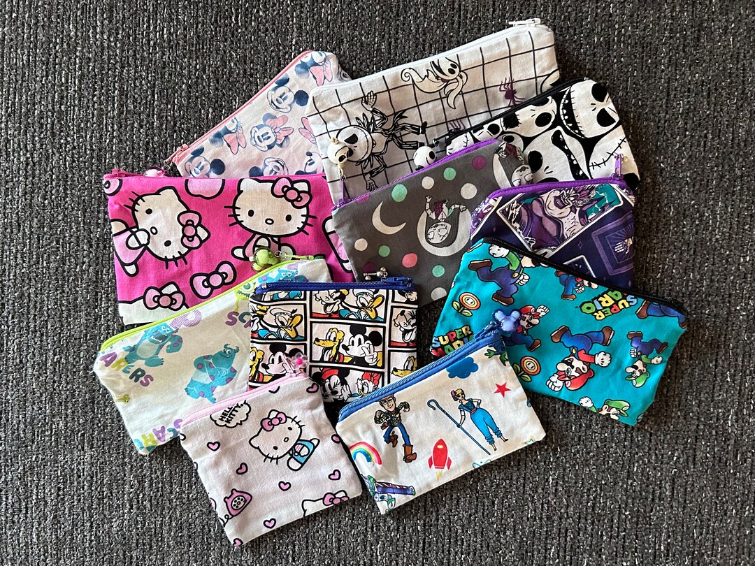 Disney, Sanrio, Super Mario Coin Purse, Disney Pencil Pouch, Hello ...