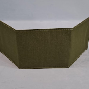 Genuine Silk Mah Jongg Card Cover for Small Card.  Olive green, Cream and Gold 100% Silk Mah Jongg Card Cover, Small